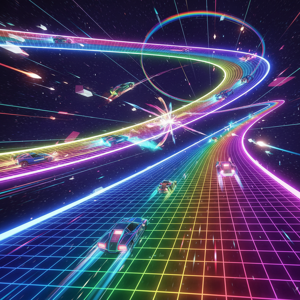 Pixel Velocity: Neon Rivals - 3D Racing by Jabali AI