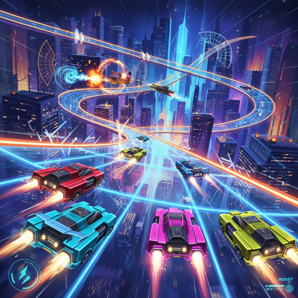 Neon Velocity: Turbo Arena - 3D Racing by Jabali AI