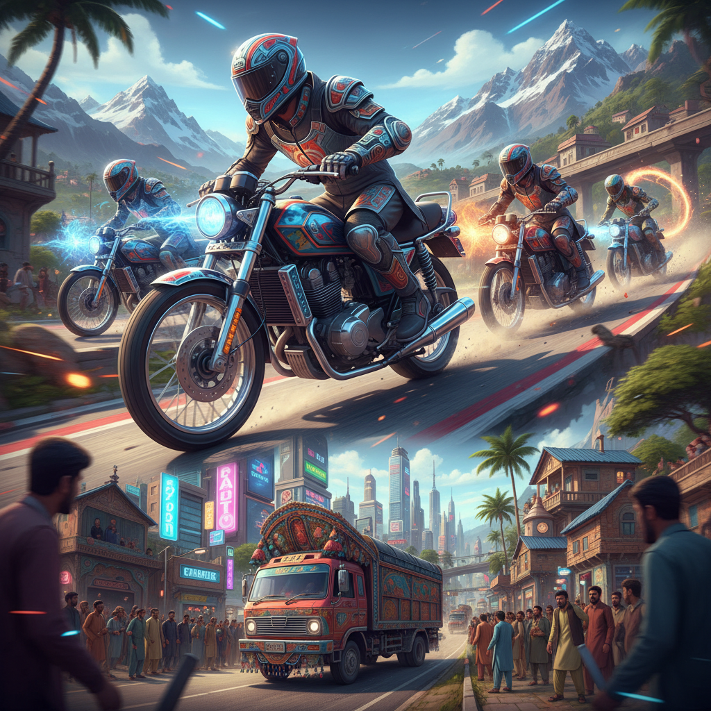Pakistani Street Rider - 3D Racing by Jabali AI