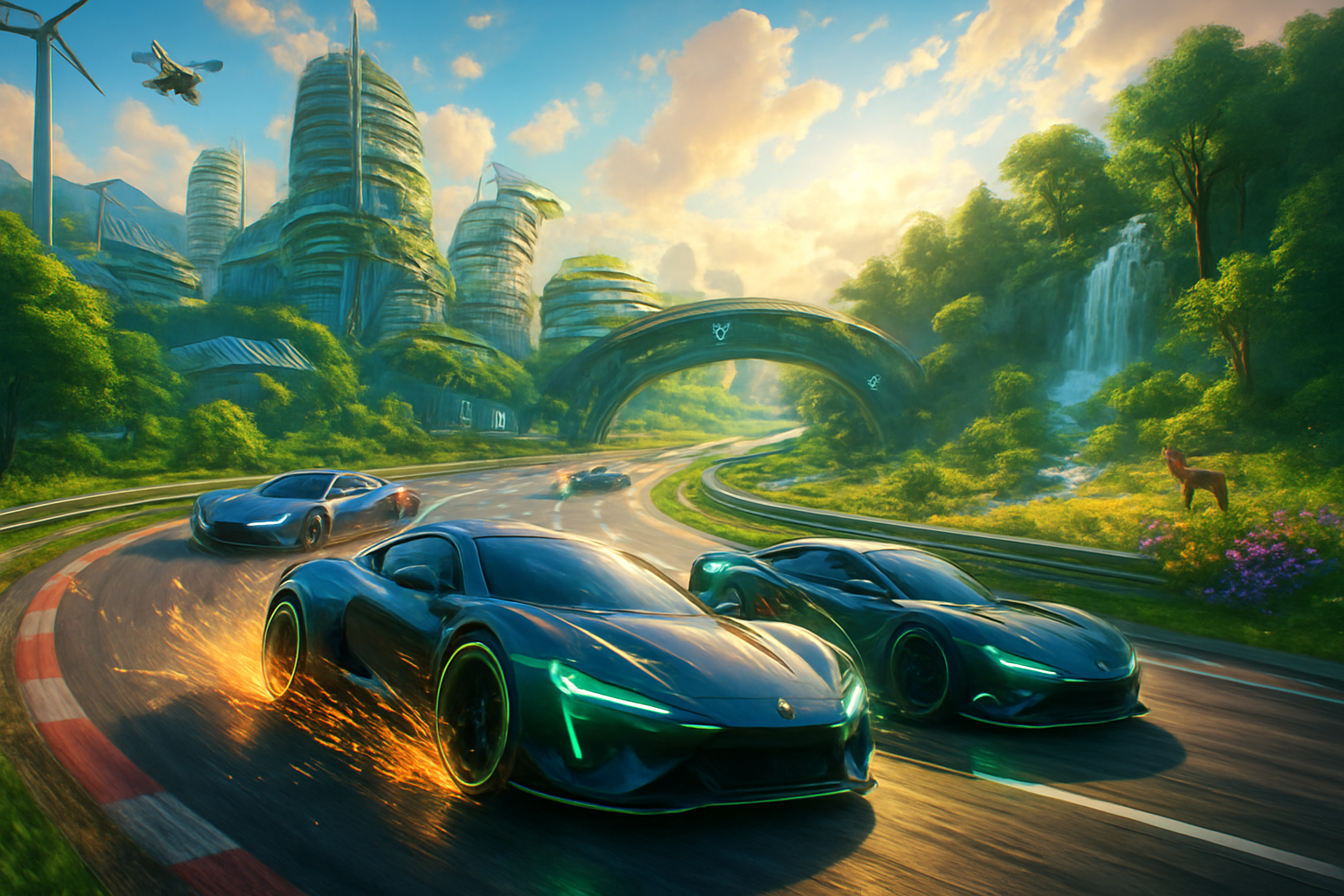 EcoRush: Battle Circuit - 3D Racing by Jabali AI