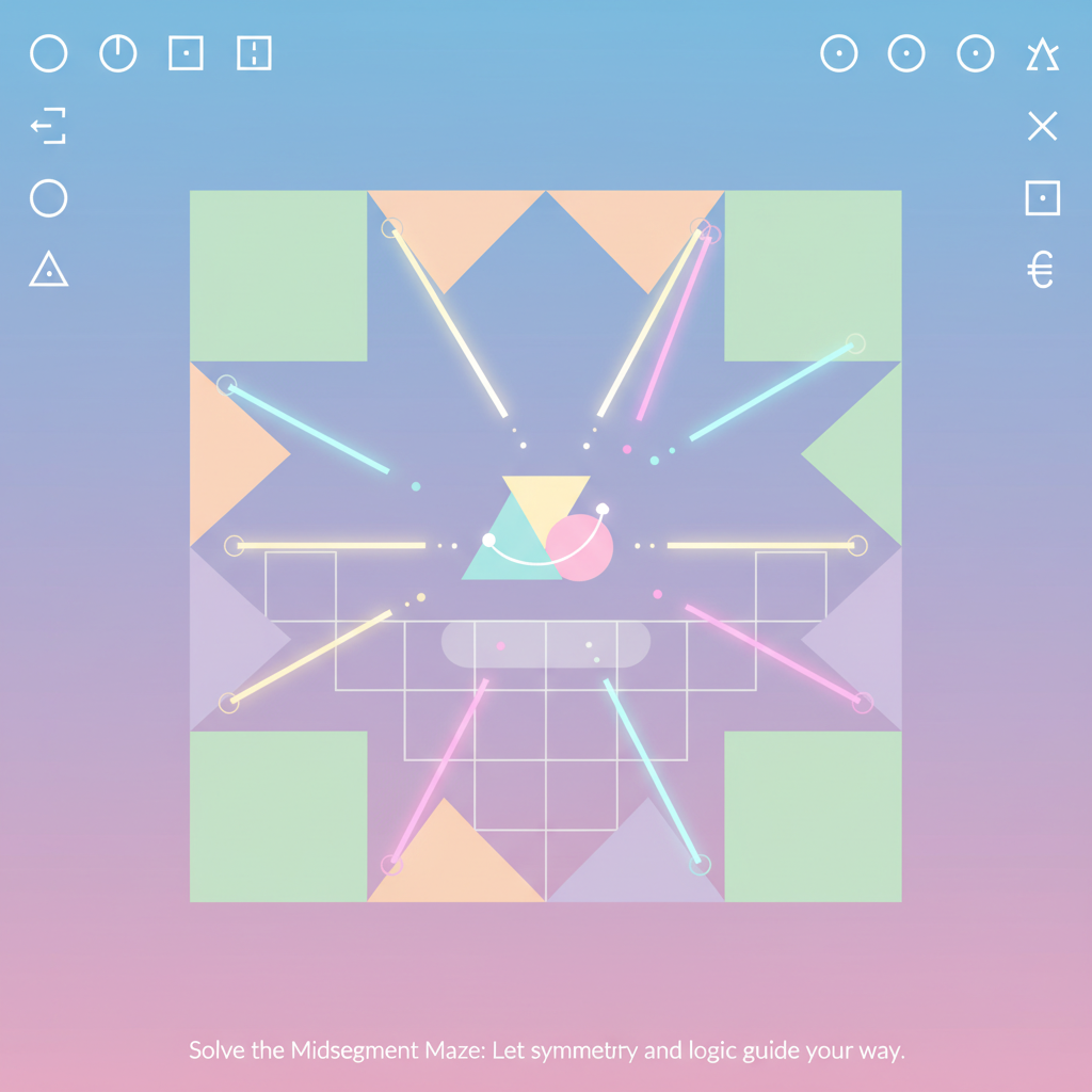 Midsegment Maze - Grid-Based Puzzle by Jabali AI