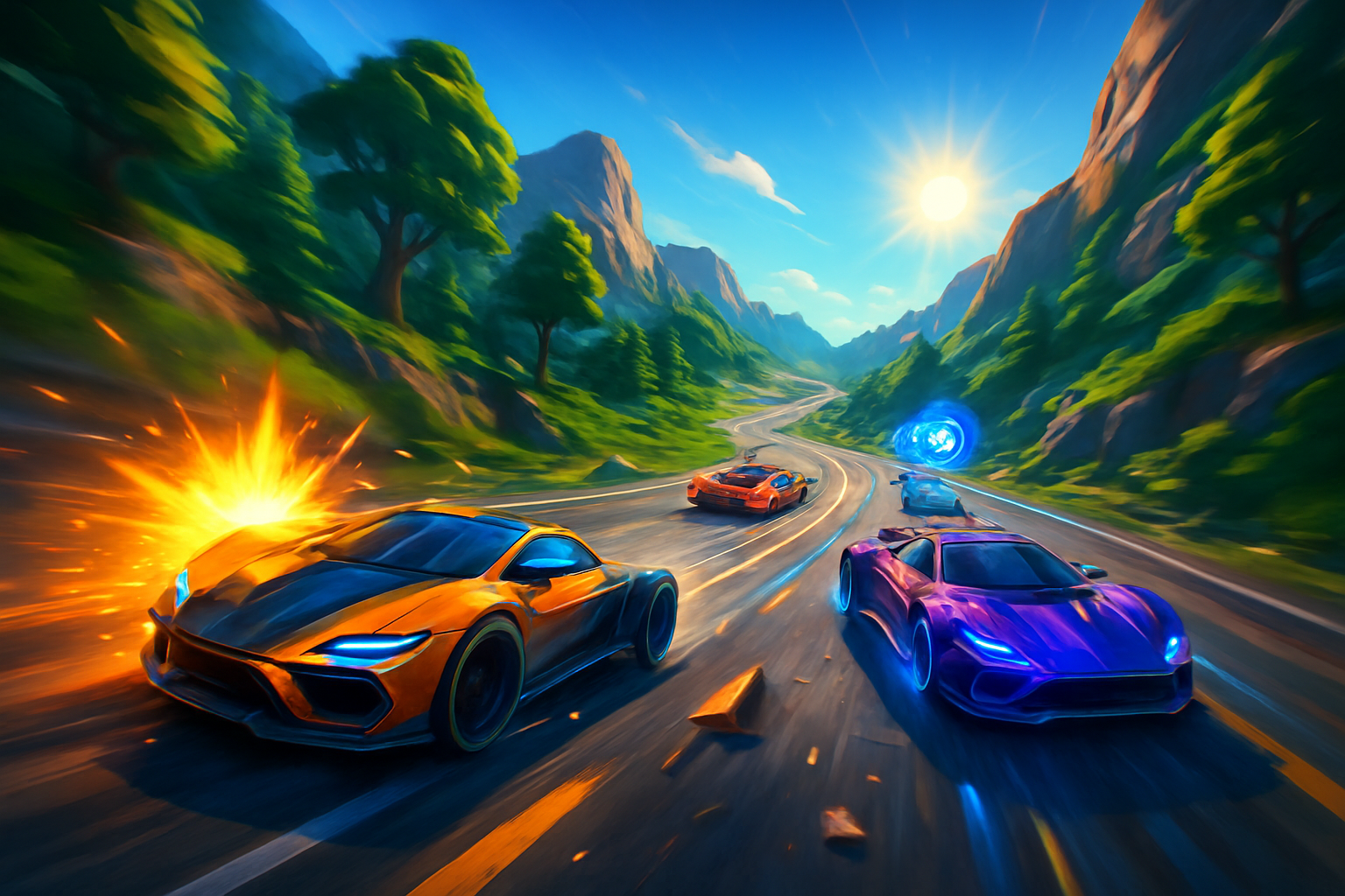 Turbo Pass: Mountain Clash - 3D Racing by Jabali AI