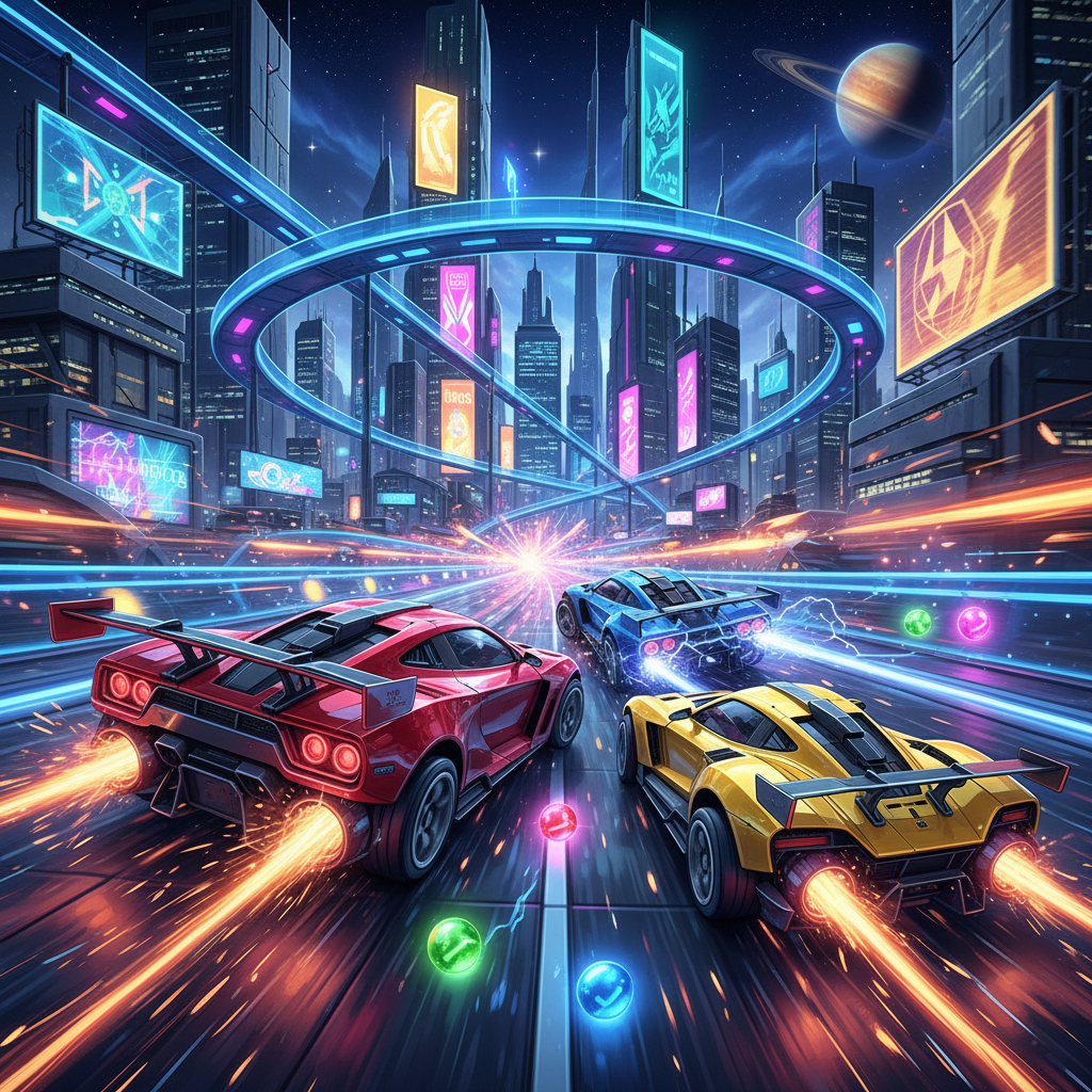 Neon Velocity: Combat Circuit - 3D Racing by Jabali AI