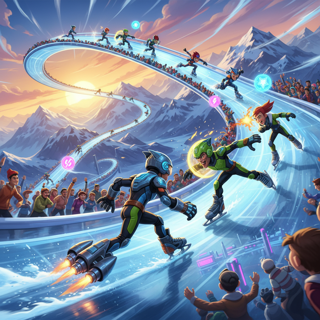 Ice Surge Racers - Jabali AI Poster