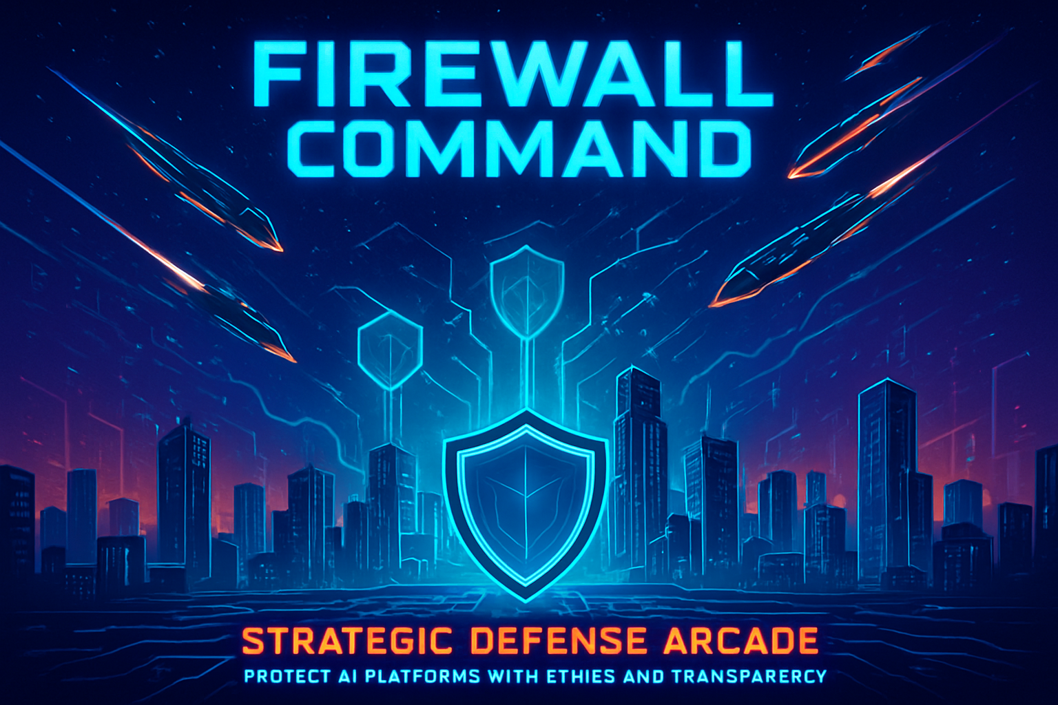 Firewall Command - Strategic Defense Arcade by Jabali AI
