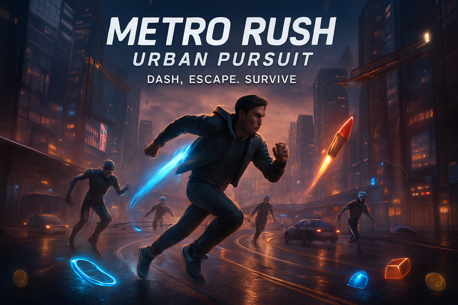 Metro Rush: Urban Pursuit - Maze Shooter Arcade by Jabali AI