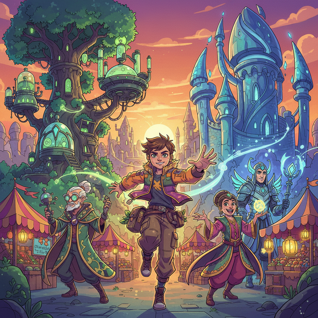 Elemental Clash City - Jabali AI Poster