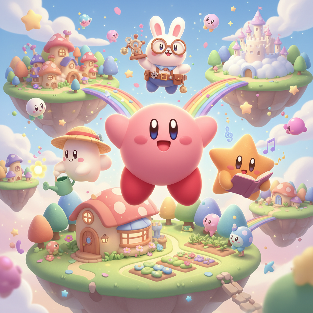 Kirby: Cloudbound Friends - Adventure RPG by Jabali AI