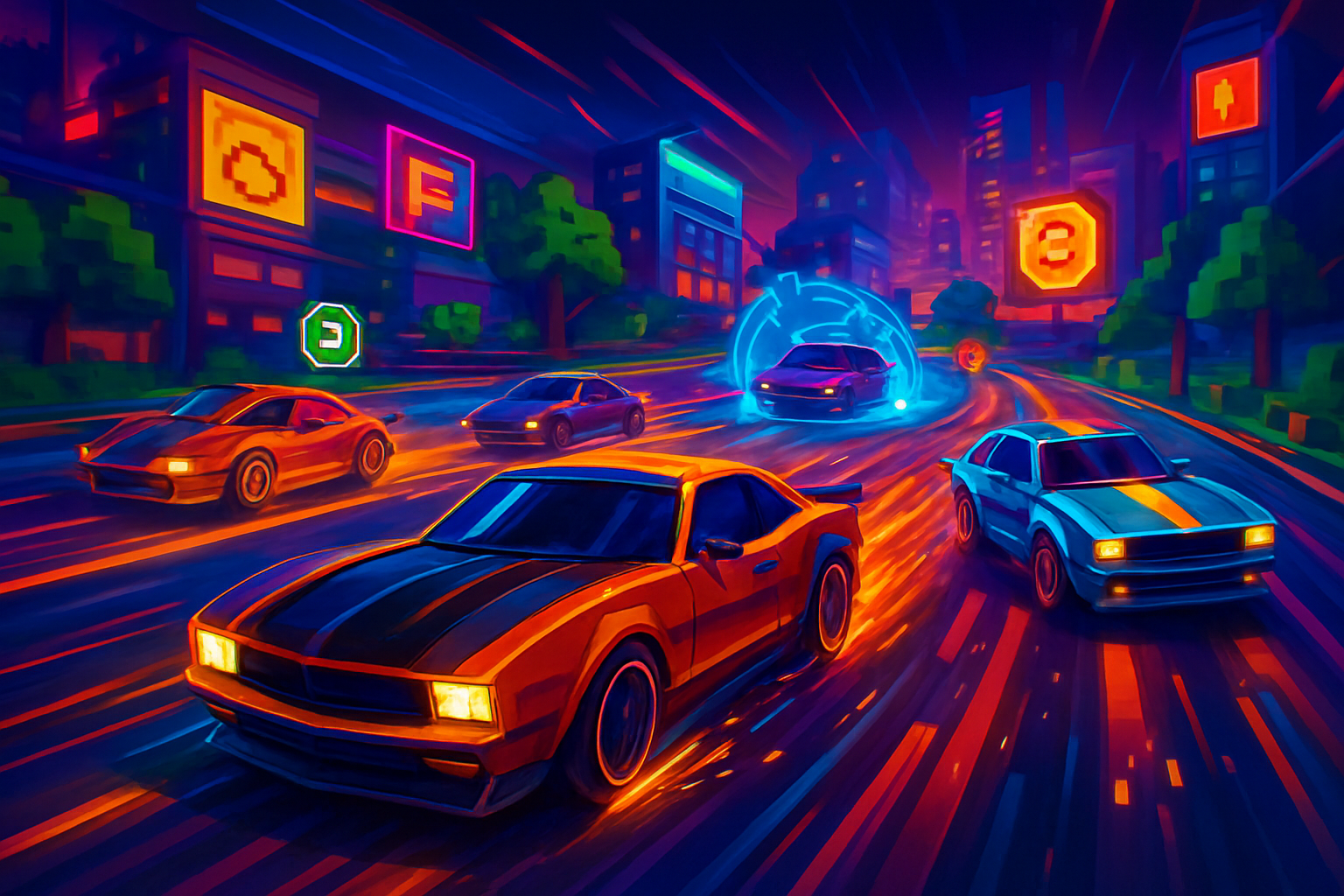 Retro Rivals: Turbo Legends - 3D Racing by Jabali AI