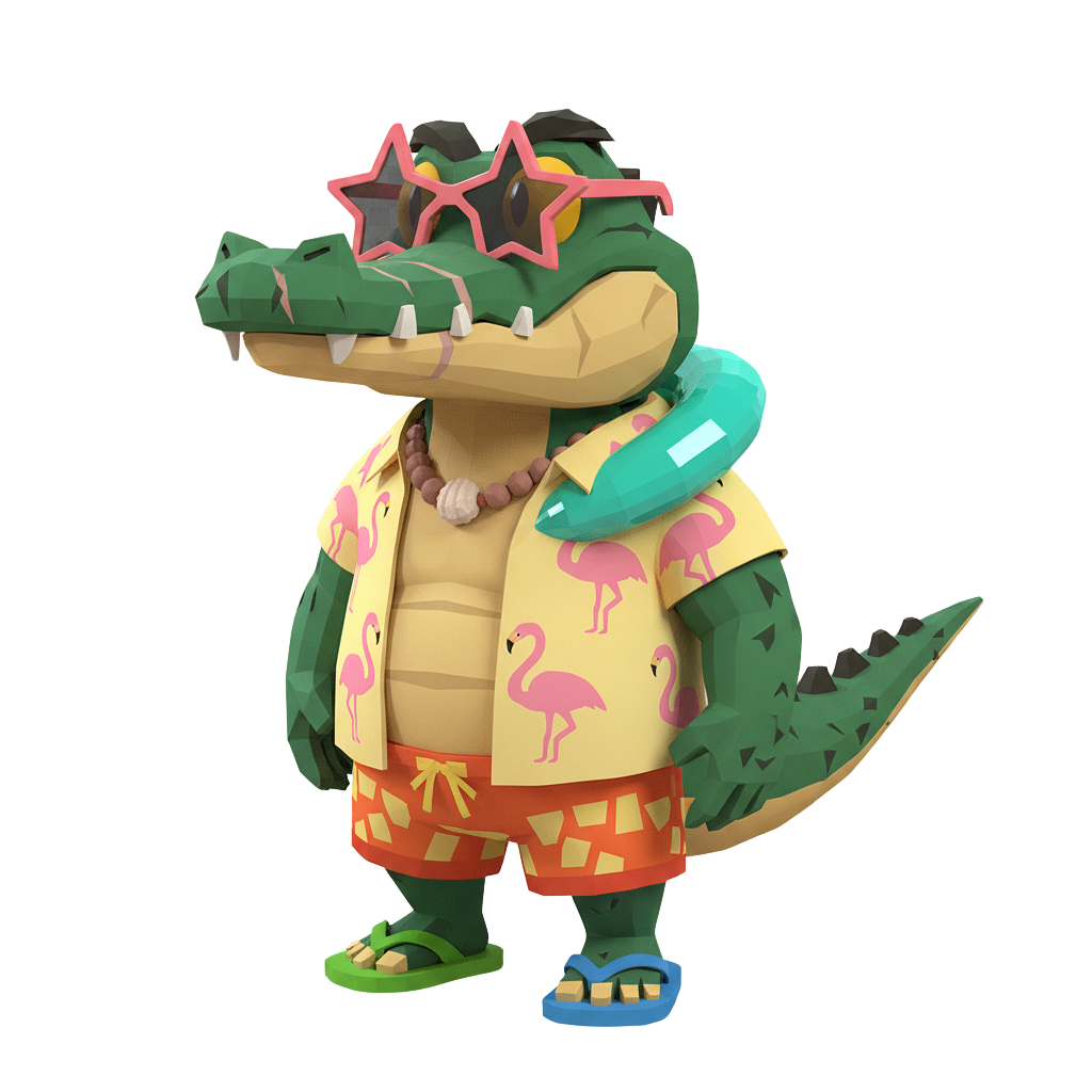 Chompers the Crocodile - Character Life Simulation by Jabali AI