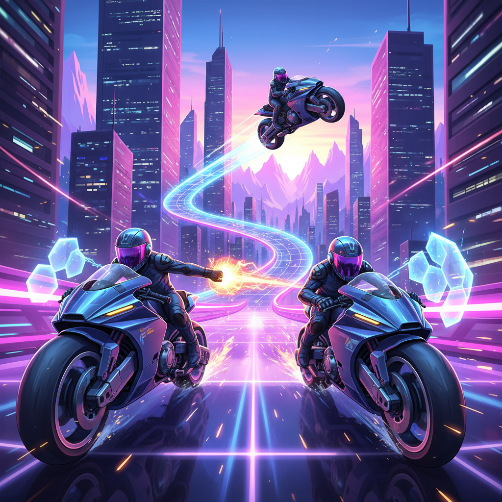 Neon Velocity: Combat Circuit - 3D Racing by Jabali AI