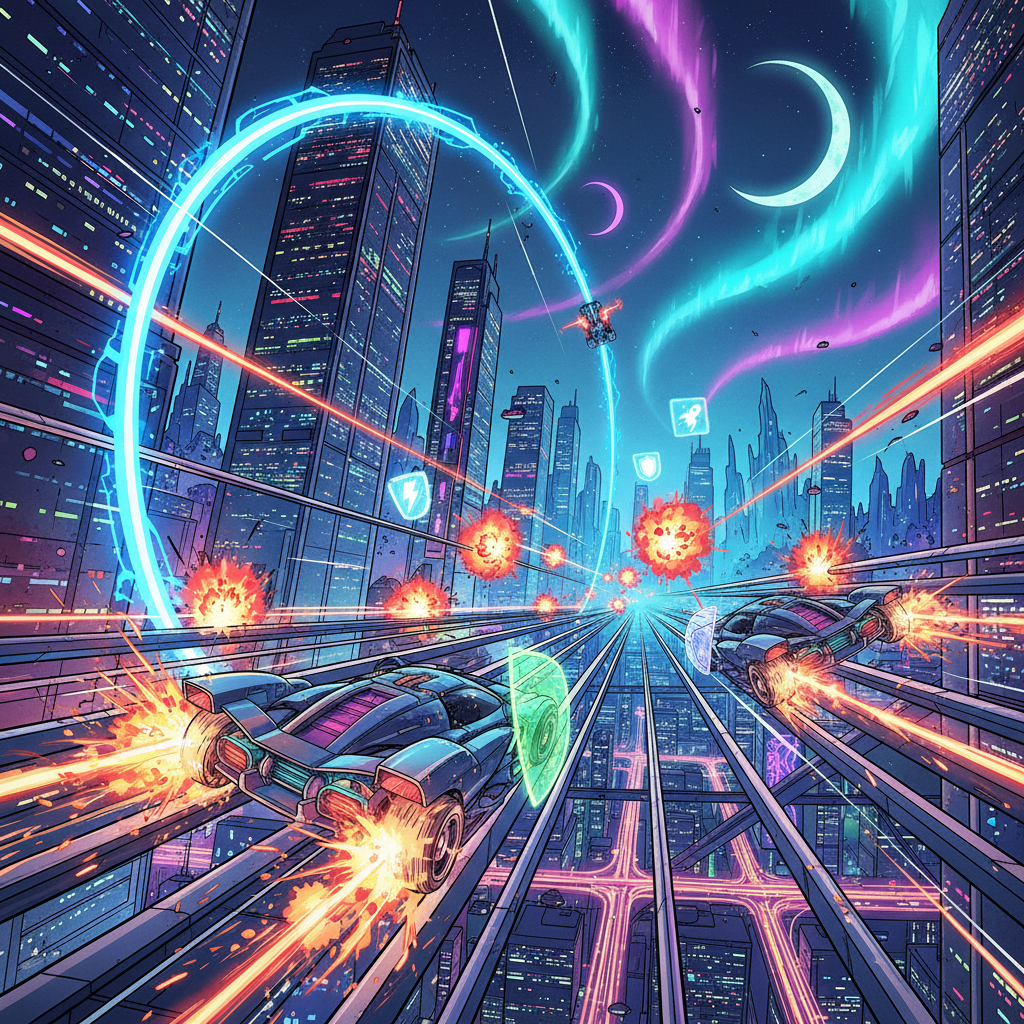 Neon Velocity: Combat Circuit - 3D Racing by Jabali AI