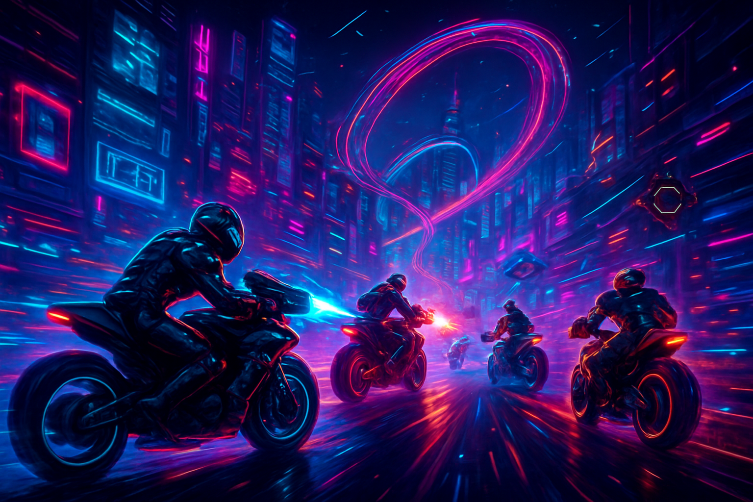 Neon Run: Pulse Riders - 3D Racing by Jabali AI