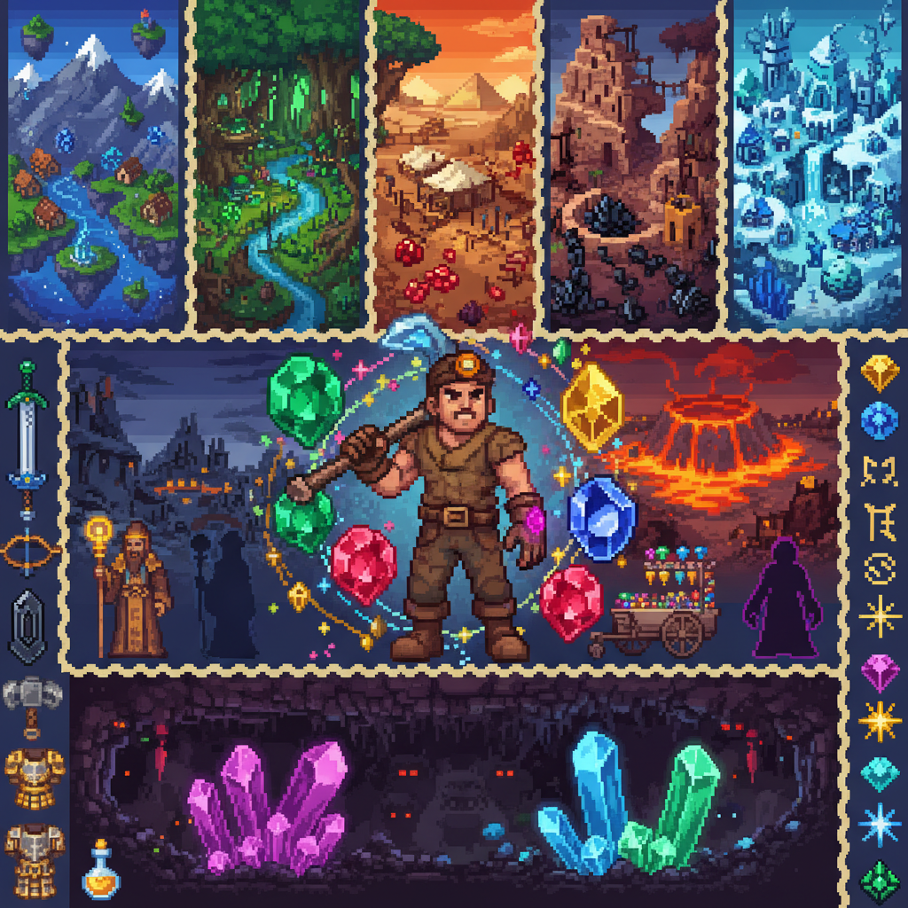 Gembound: Miner’s Quest - Adventure RPG by Jabali AI