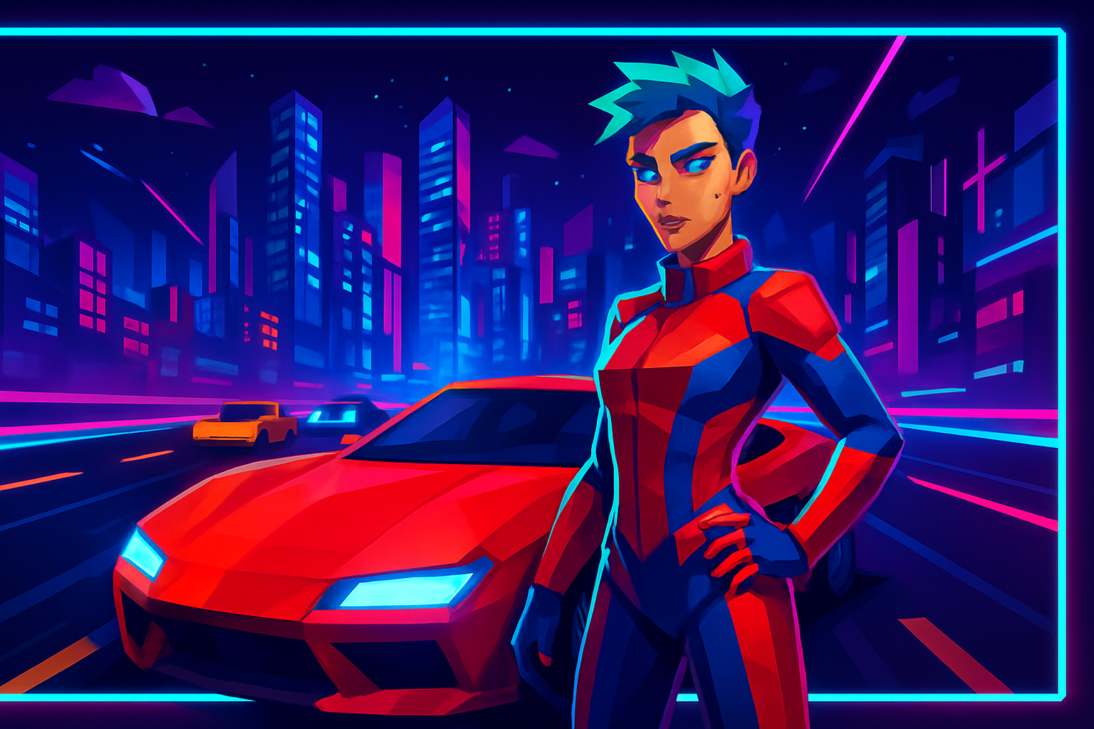 Volt Racer - 3D Character Simulation by Jabali AI