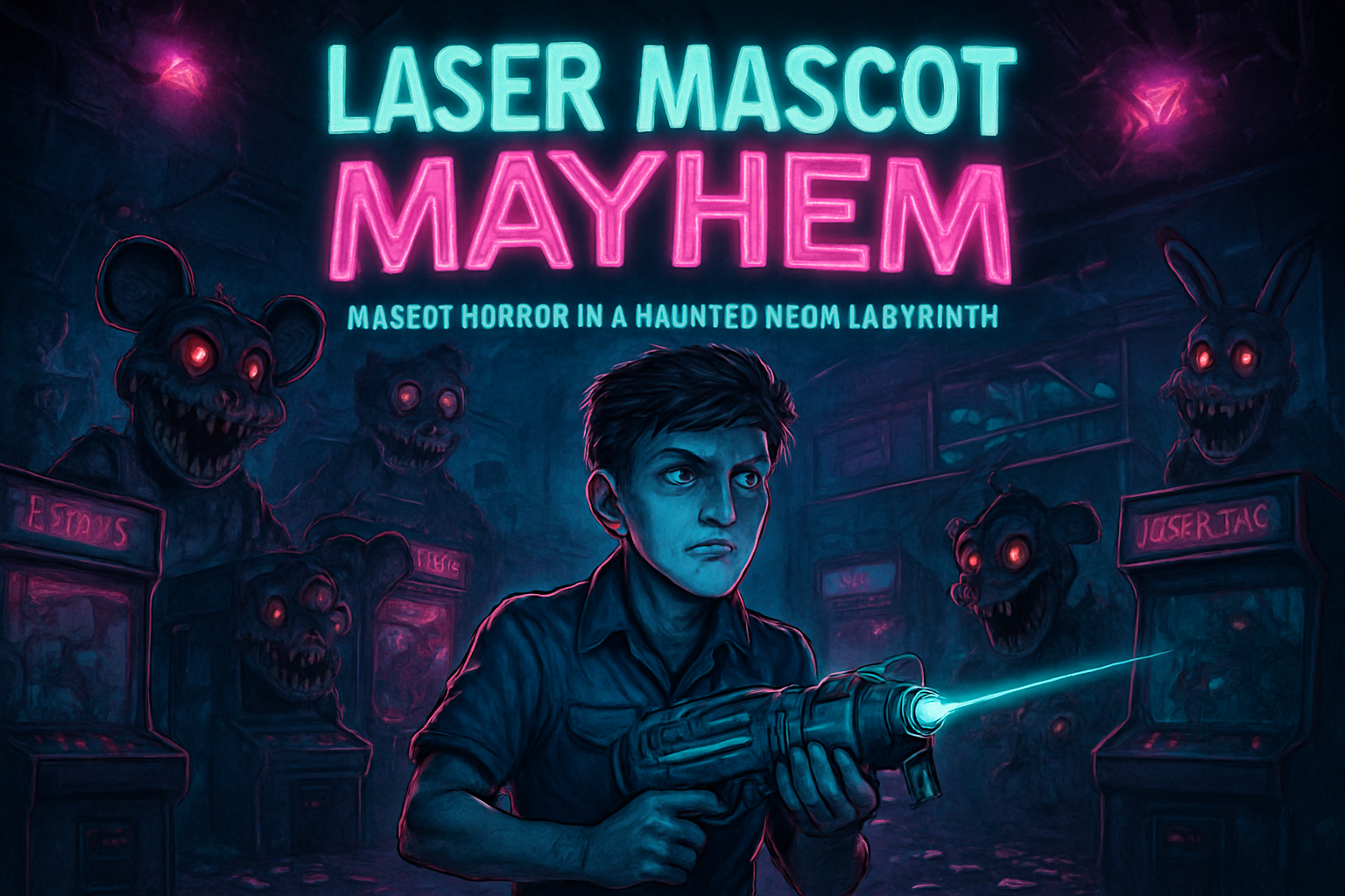 Laser Mascot Mayhem - Maze Shooter Arcade by Jabali AI