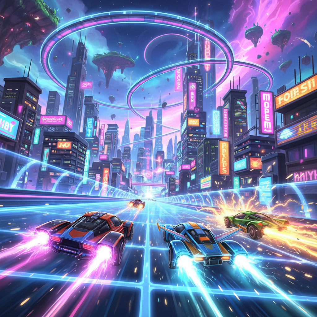 Neon Velocity: Combat Circuit - 3D Racing by Jabali AI