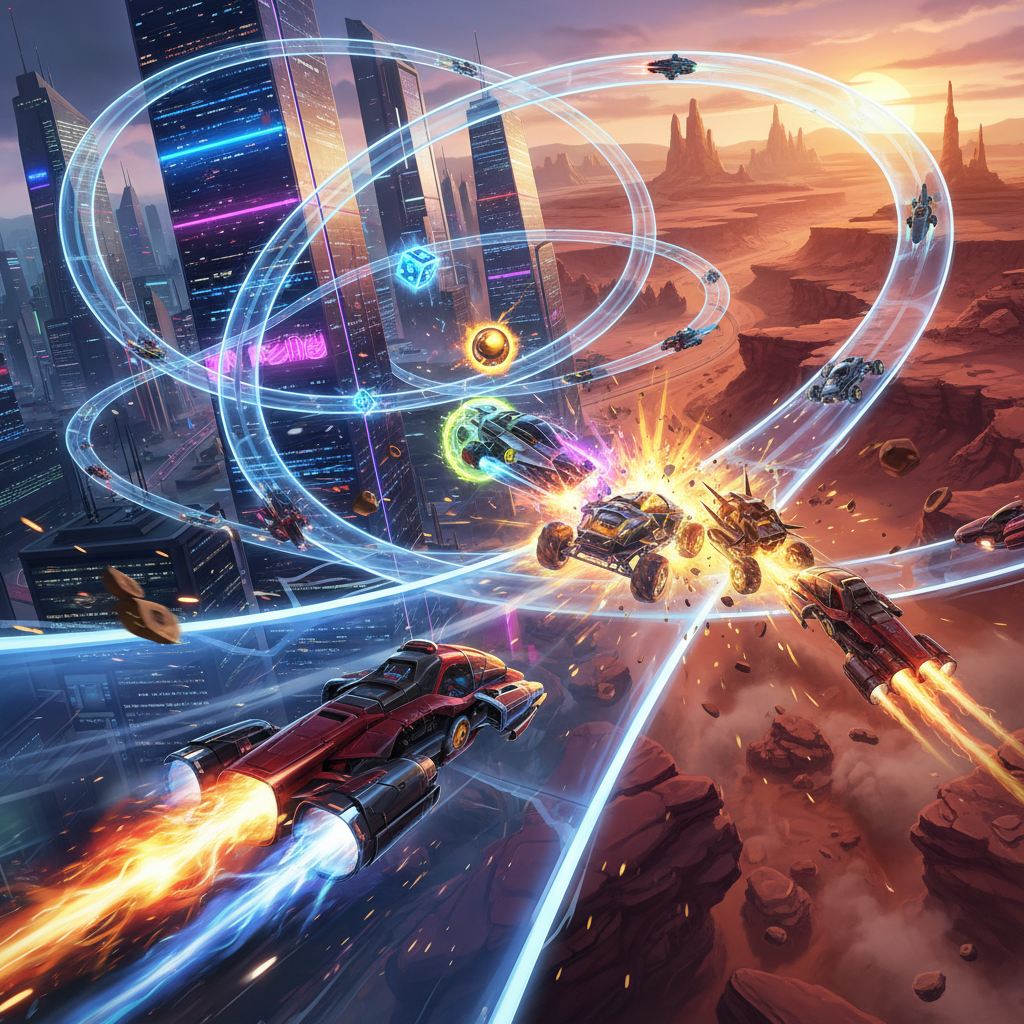 Neon Velocity: Combat Circuit - 3D Racing by Jabali AI