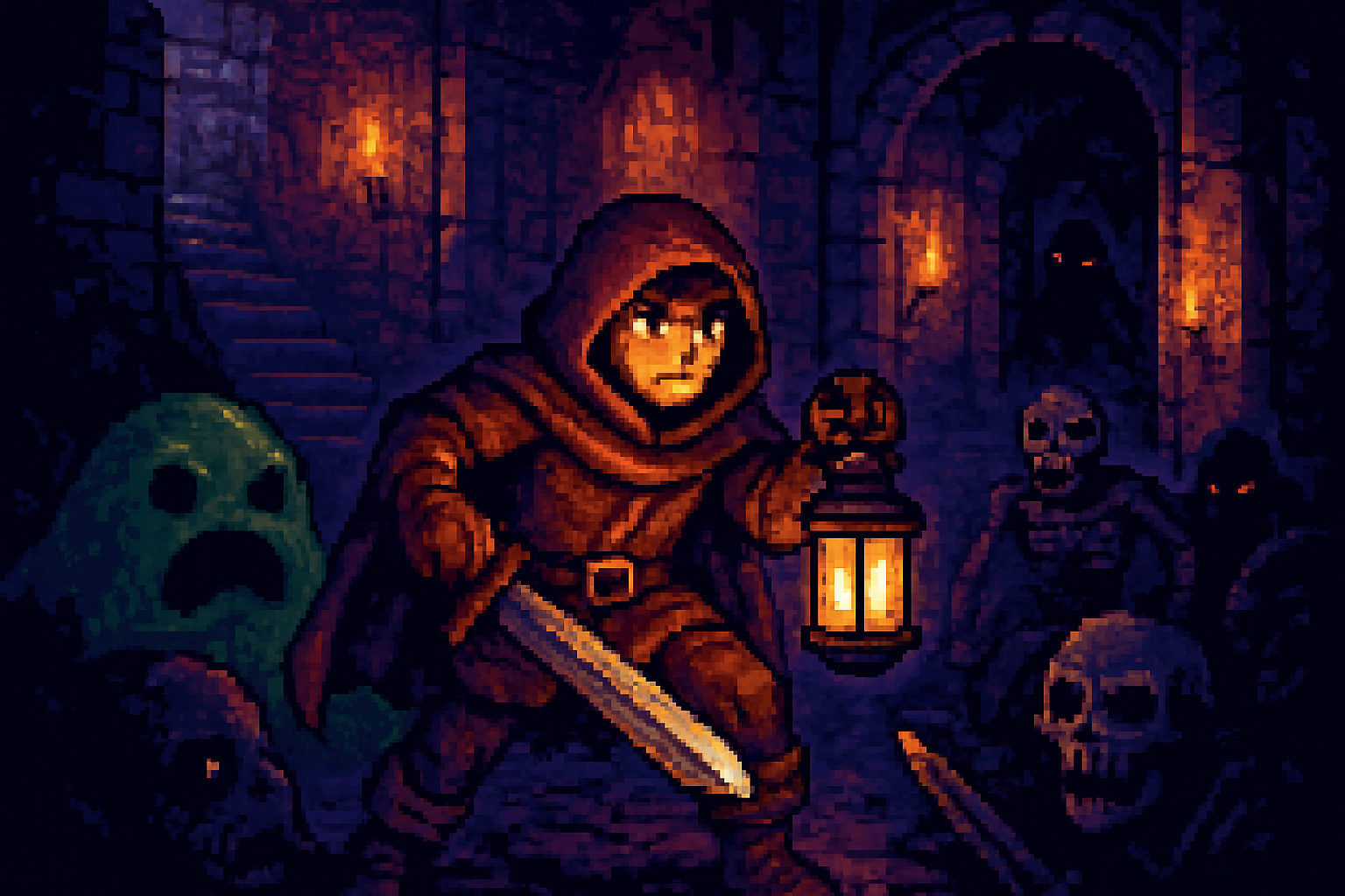 Crystal Depths Saga - Dungeon Crawler RPG by Jabali AI