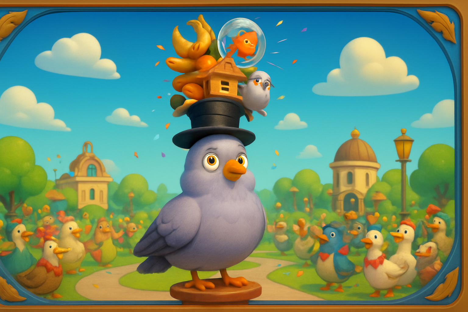 Mayor Percival P. Pigeon - 3D Character Simulation by Jabali AI