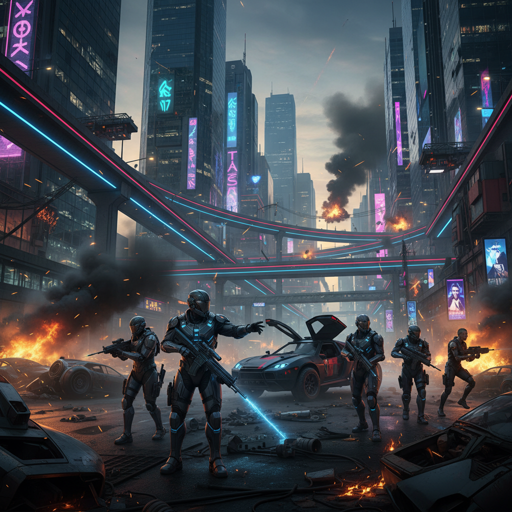 City Under Siege - Jabali AI Poster