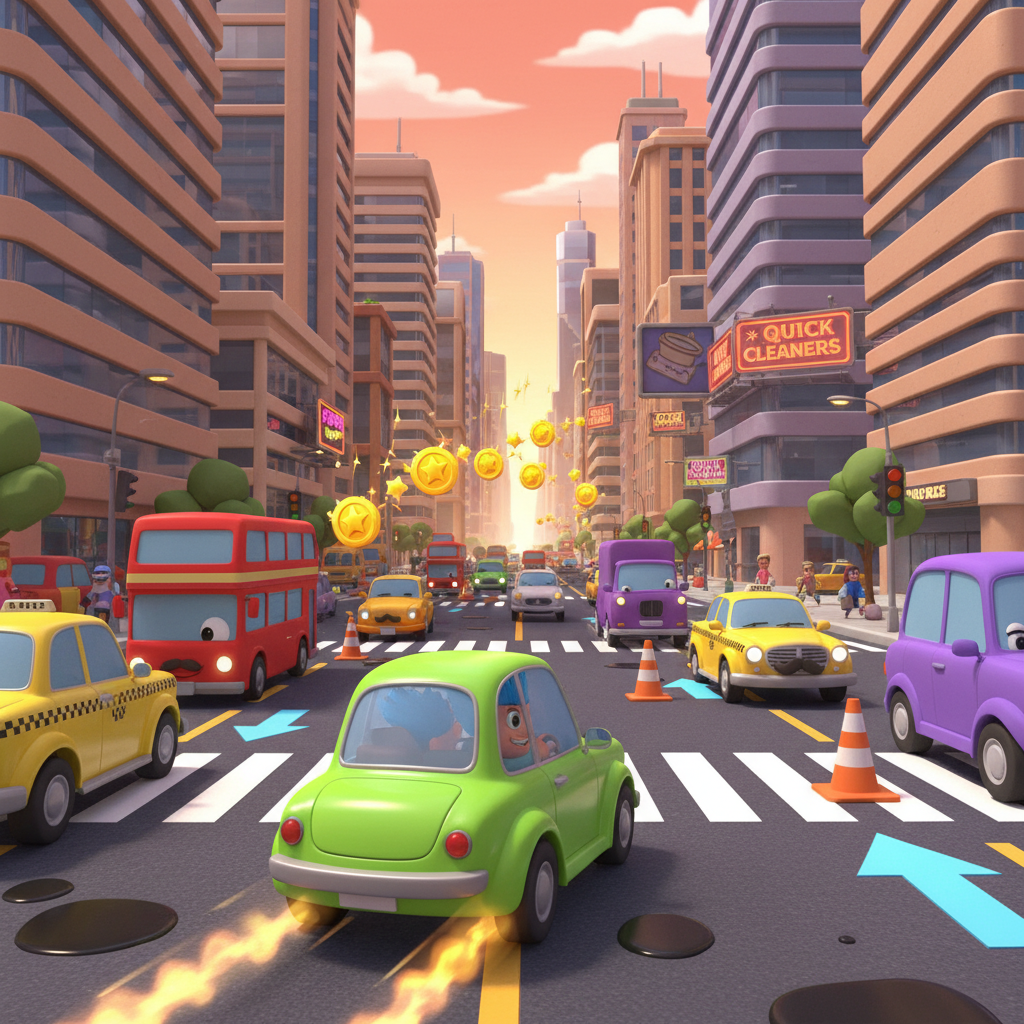 Rush Hour Rally - Crossing Arcade by Jabali AI