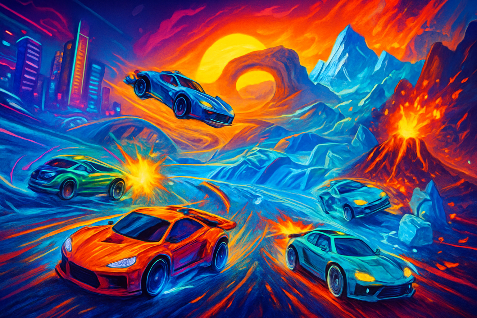 Velocity Rivals: Extreme Tracks - 3D Racing by Jabali AI