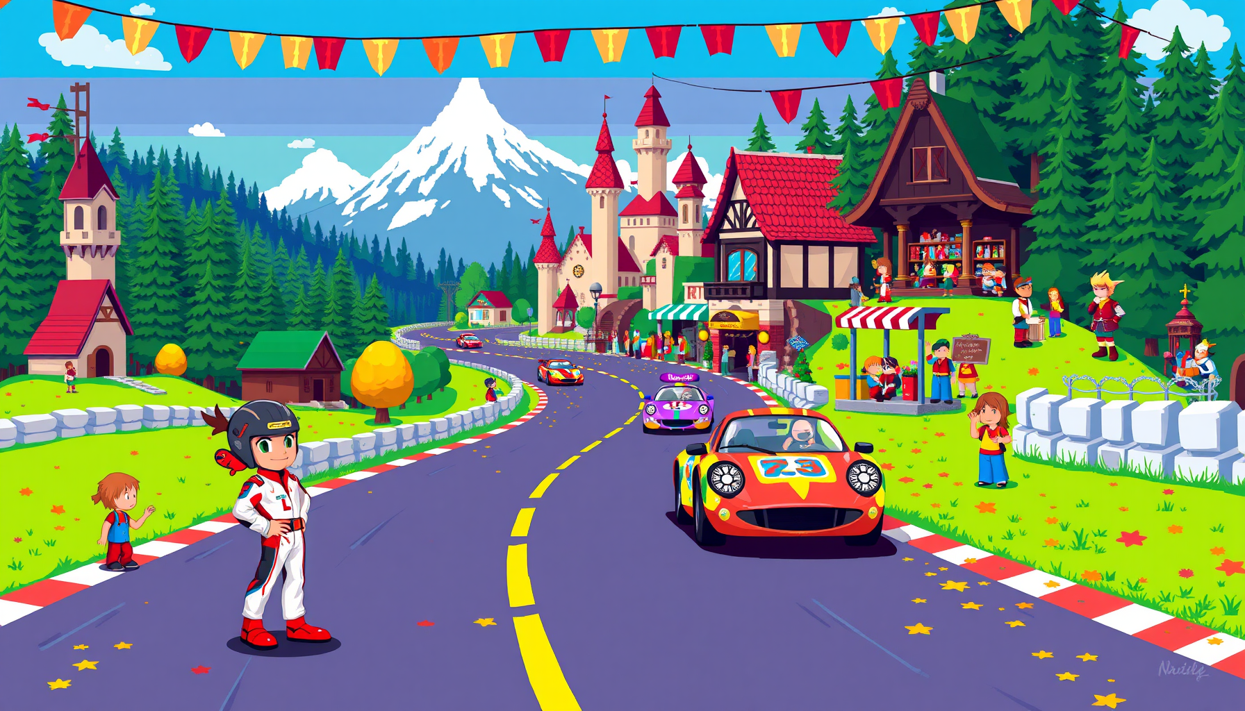 Pixel Kingdom Racers - Adventure RPG by Jabali AI