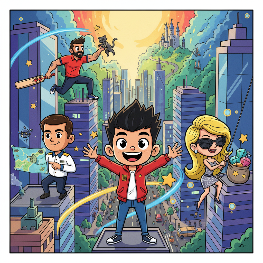 Celebrity City Quest - Jabali AI Poster