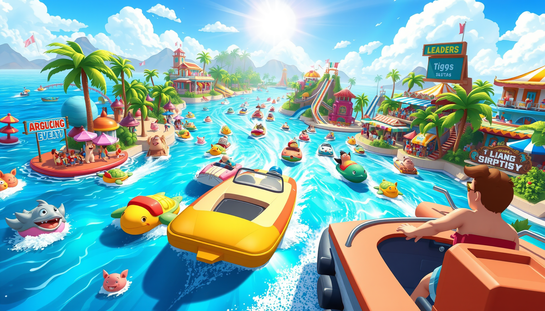 Splashway Racers - Crossing Arcade by Jabali AI