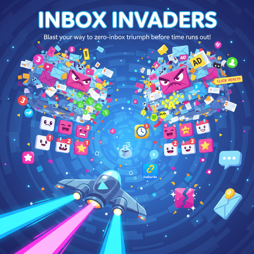 Inbox Invaders - Fixed Shooter Arcade by Jabali AI