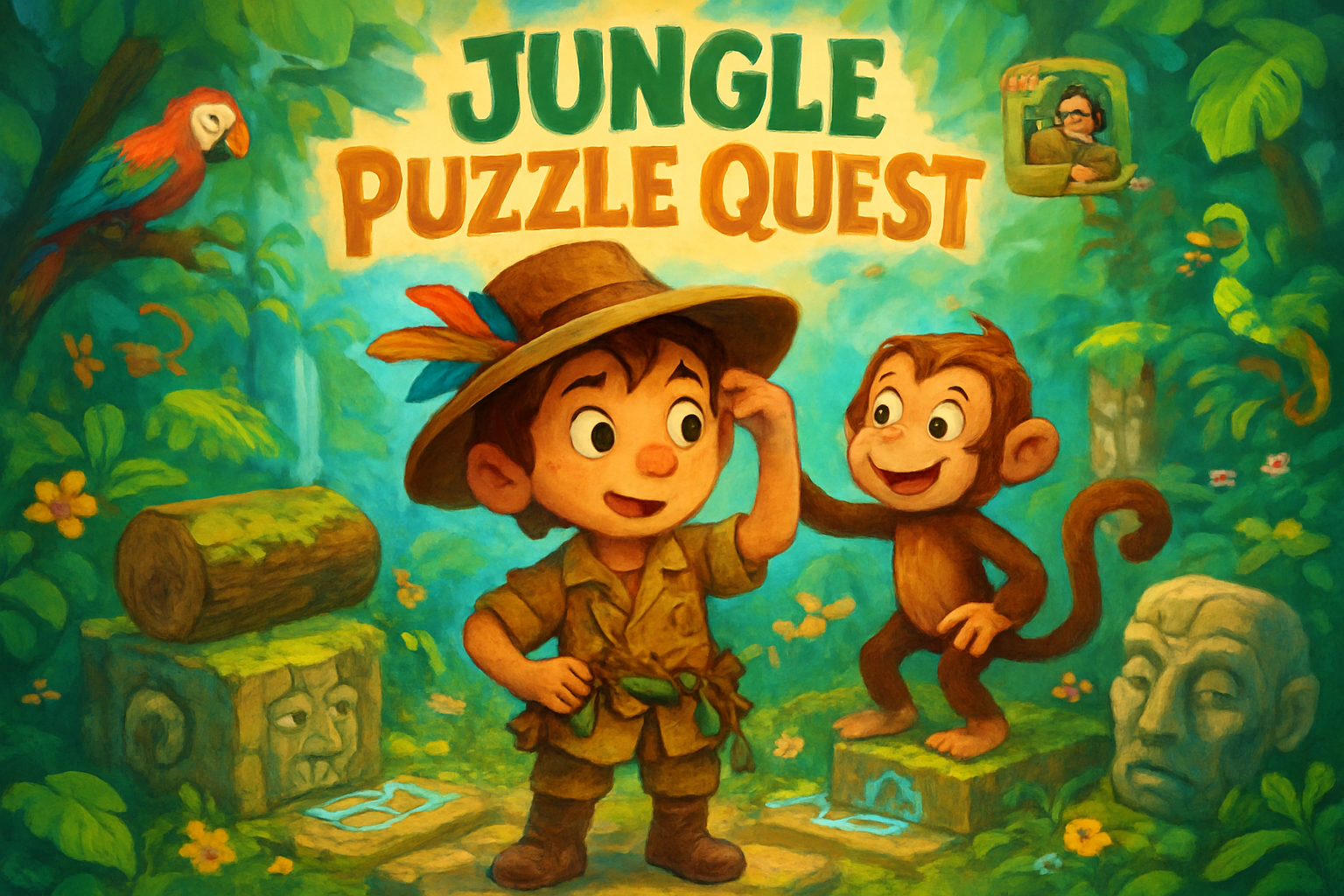 Jungle Puzzle Quest - Grid-Based Puzzle by Jabali AI