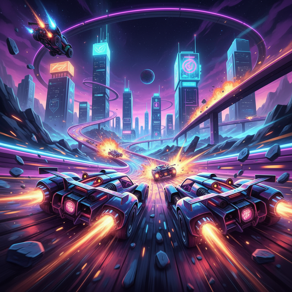 Neon Combat Racers - 3D Racing by Jabali AI