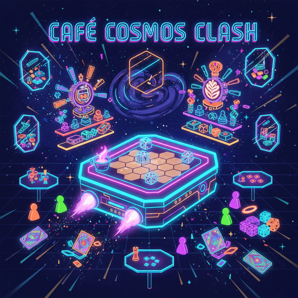 Café Cosmos Clash - Fixed Shooter Arcade by Jabali AI