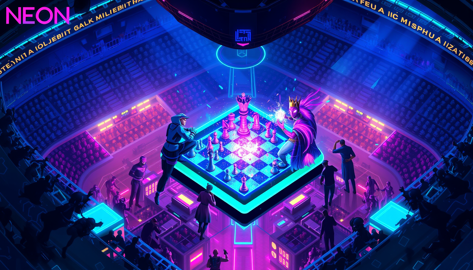 Neon Gambit Rumble - Maze Shooter Arcade by Jabali AI