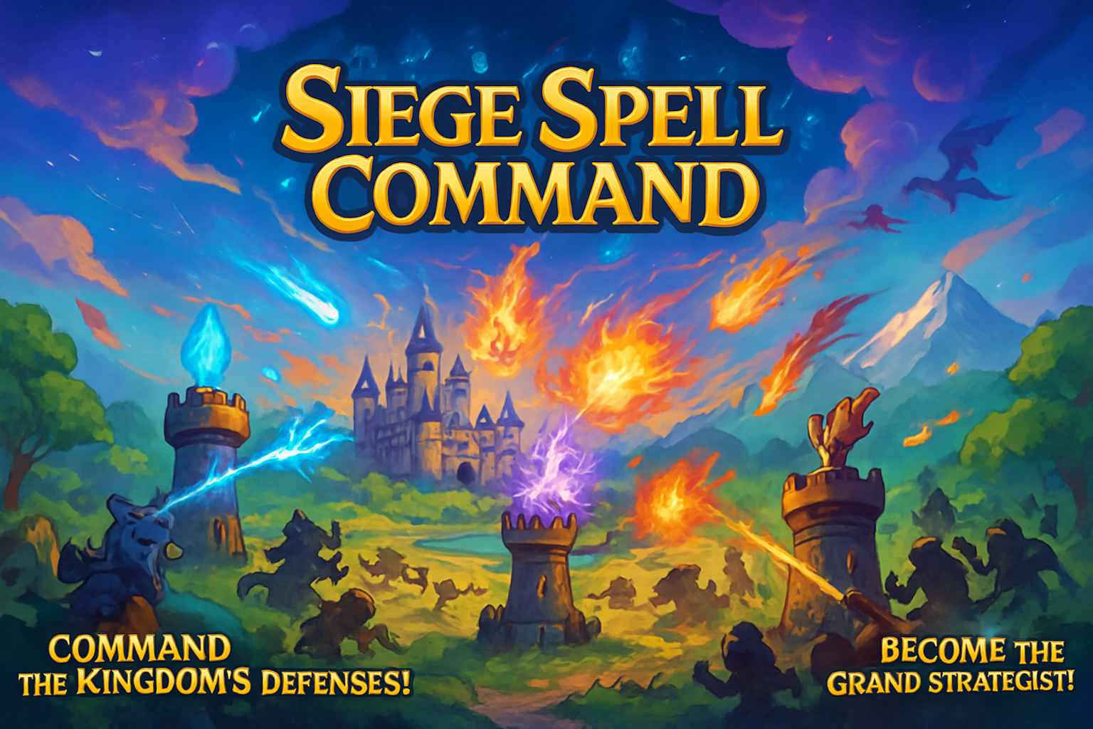 Siege Spell Command - Strategic Defense Arcade by Jabali AI
