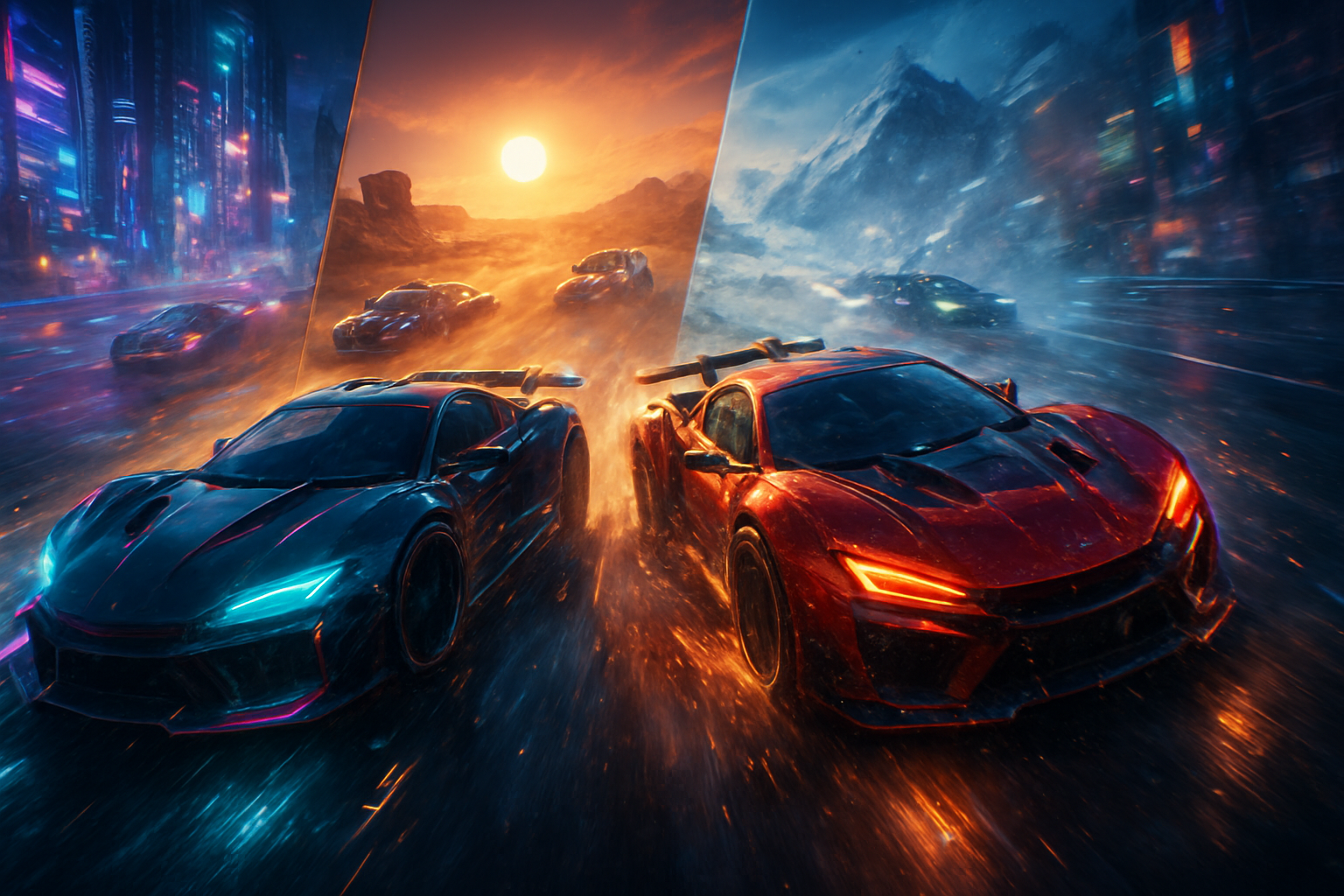 4D Circuit: Neon Mayhem - 3D Racing by Jabali AI