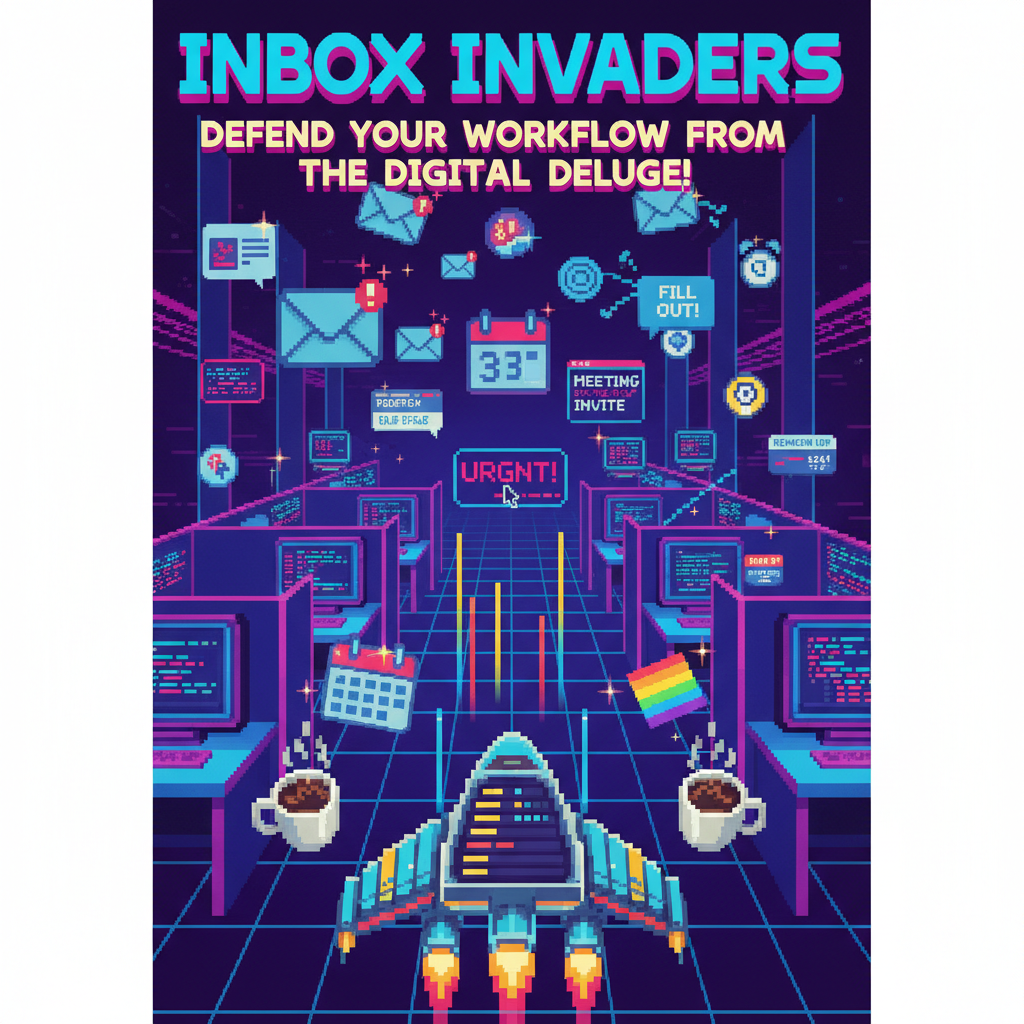 Inbox Invaders - Fixed Shooter Arcade by Jabali AI
