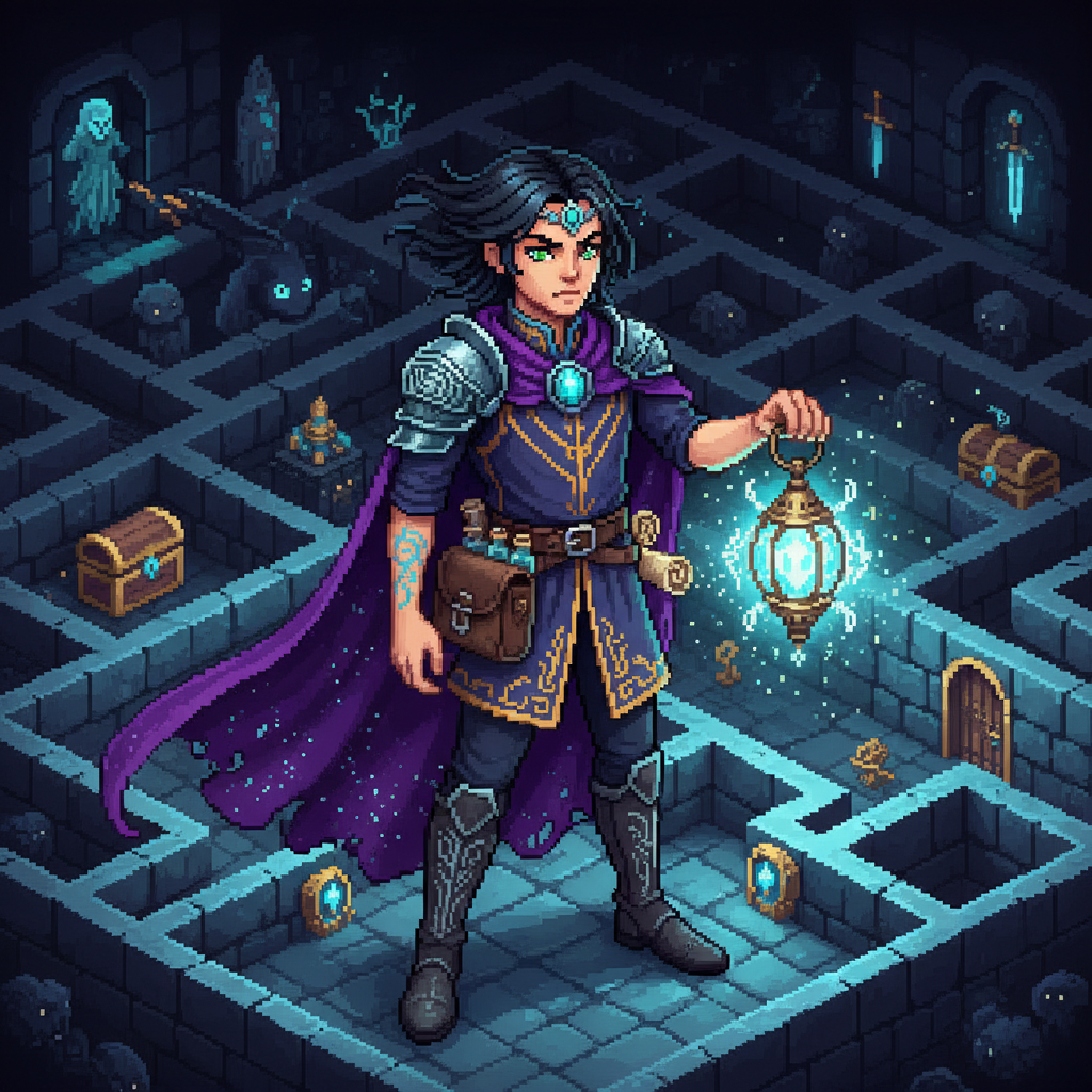 Lanternbound Labyrinth - Dungeon Crawler RPG by Jabali AI