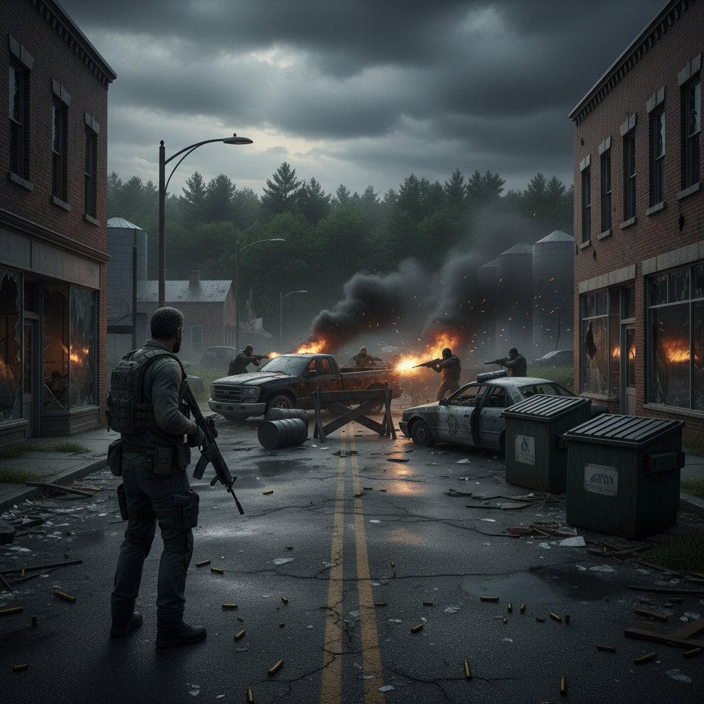 Town Under Siege - Jabali AI Poster