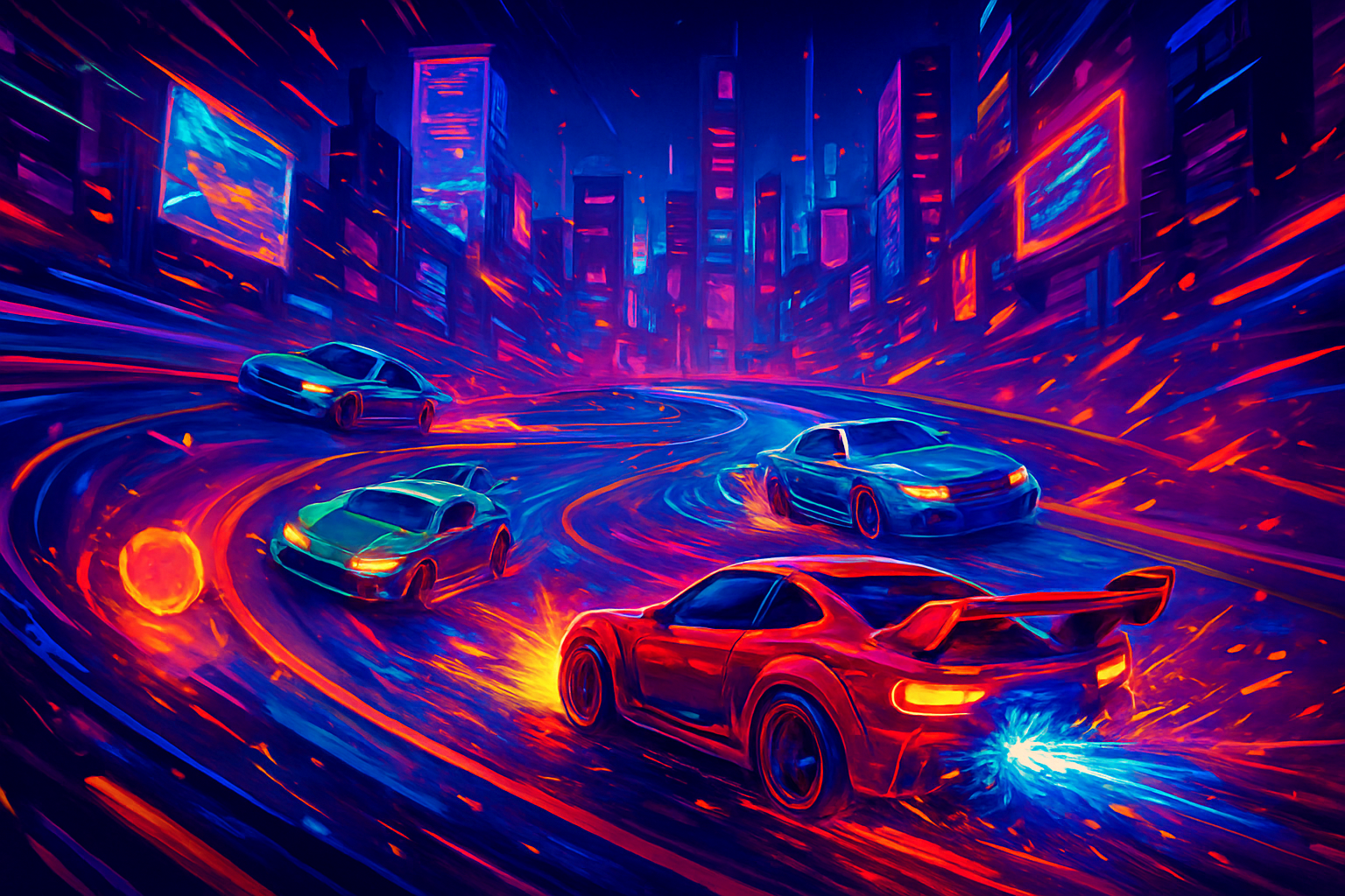Neon Combat Racers - 3D Racing by Jabali AI