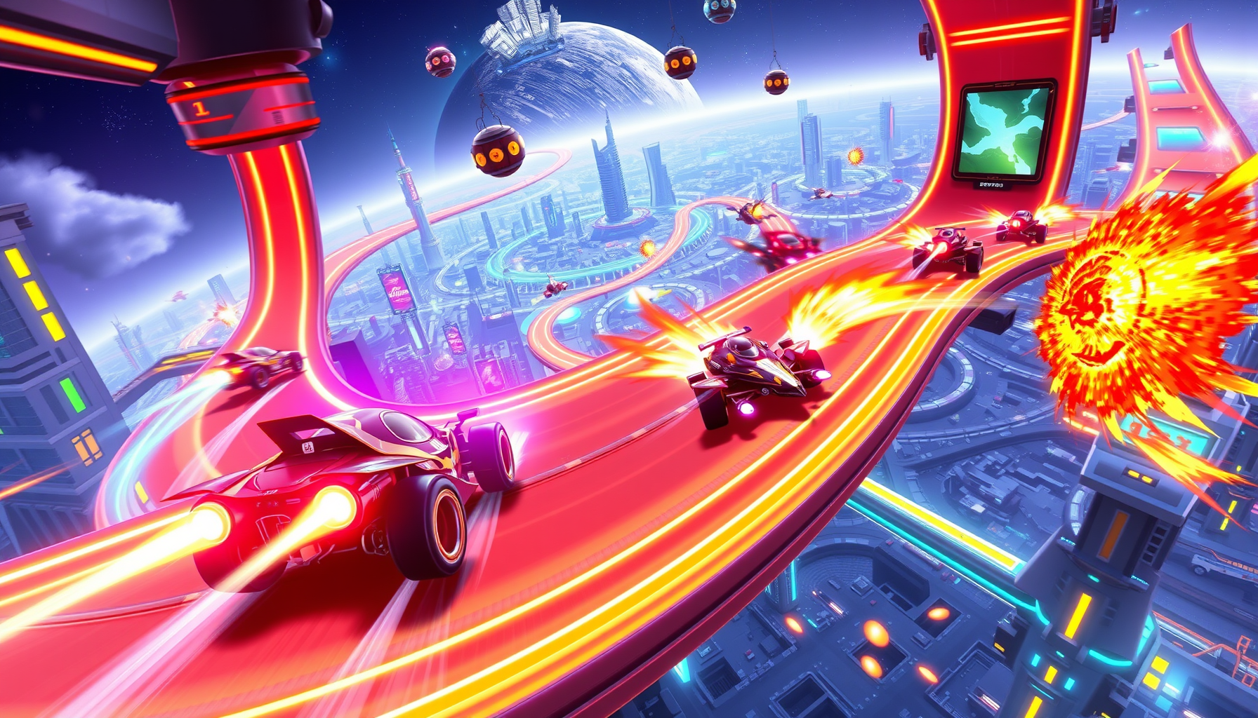 Galaxy Circuit: Turbo Clash - 3D Racing by Jabali AI