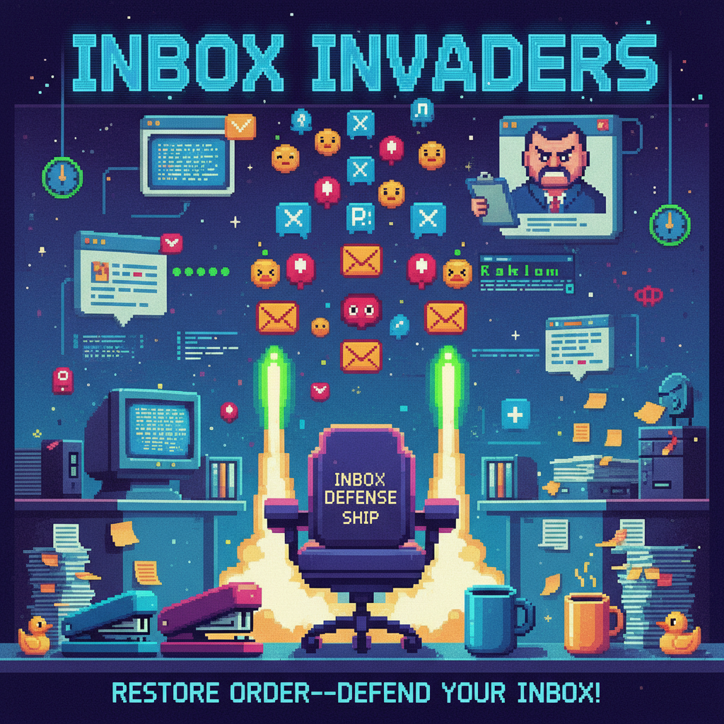 Inbox Invaders - Fixed Shooter Arcade by Jabali AI