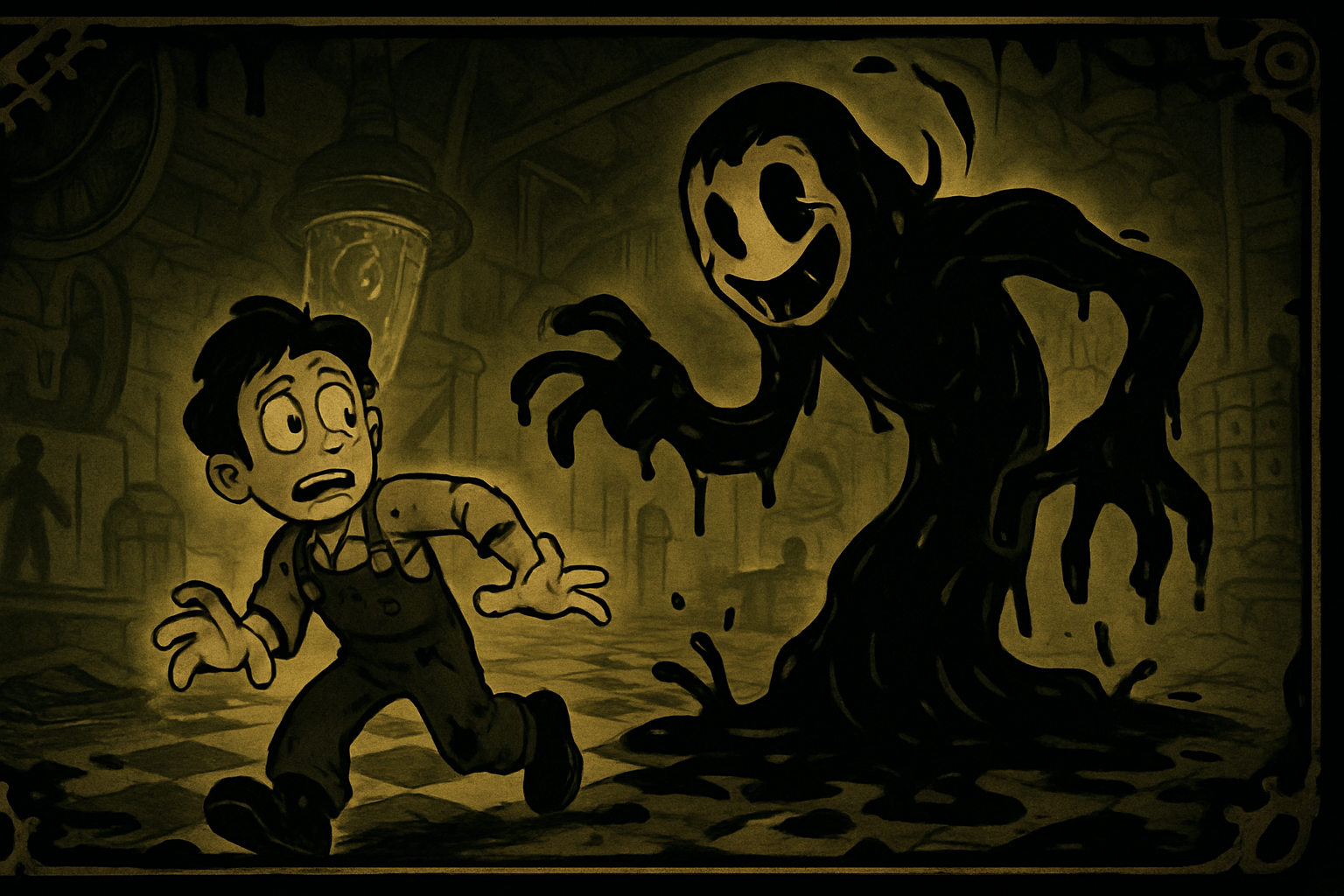 Machine Mayhem: Inked Escape - Branching Interactive Story by Jabali AI