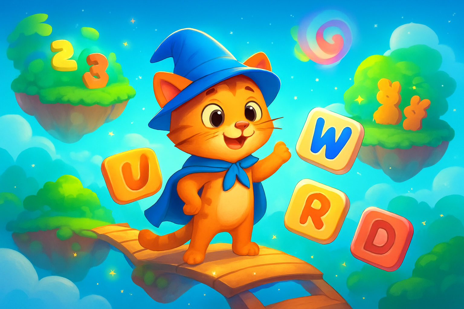 Cat's Learning Quest - Match 3 Puzzle by Jabali AI