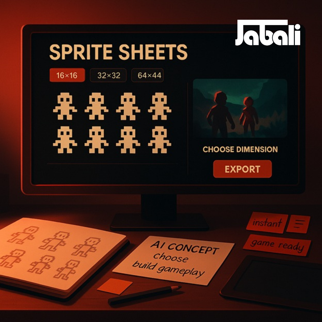 Game-Changing Assets: How To Create A Sprite Sheet Instantly With Jabali AI