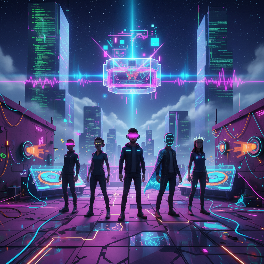 Bytewave Rooftop Rave - Trivia Game by Jabali AI