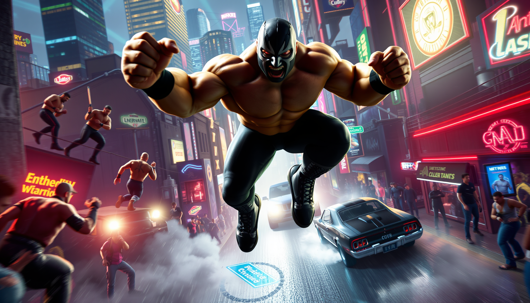 Neon Ring Rumble - 3D Open World by Jabali AI