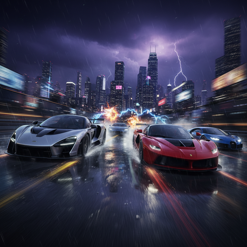 Urban Velocity: Rival Run - Jabali AI Poster