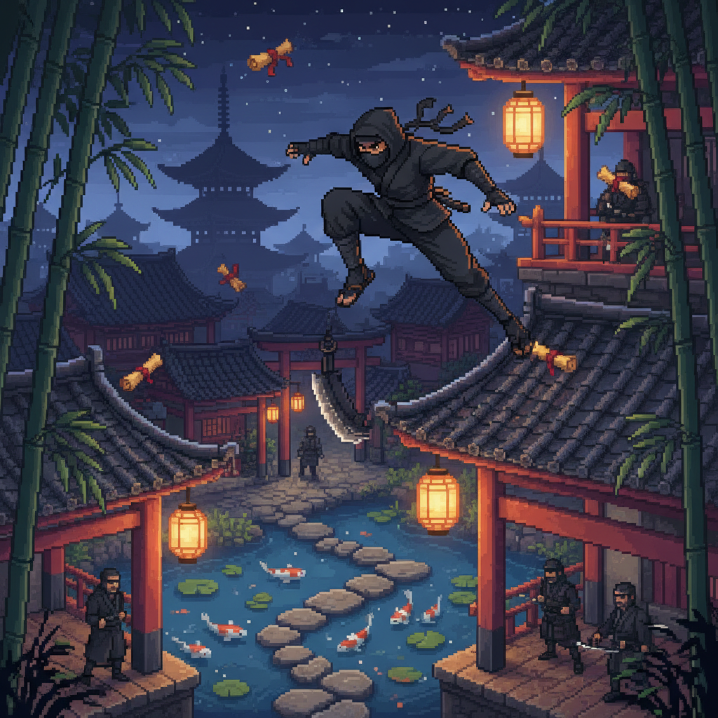 Ninja Leap Saga - Jabali AI Poster